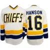 Hanson Brothers 16 17 18 Dunlop Reggie 7 Denis Lemieux 1 Chief Slap Shot Hockey Jersey S-3XL 100% Ed 4760 2336