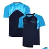 Odzież motocyklowa F1 2023 Drużyna Trening Jersey Racing Driver Blue T-shirt Forma 1 Koszulka fanów Summer Extreme Sport