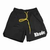 Herren Shorts Rhude Männer Desinger Kurze Mode Sport Hosen Damen Leder US Größe S-XL Kam824ZN