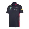 Мотоциклетная одежда Футболка F1 с короткими рукавами Гоночная рубашка 2022 Повседневная дышащая быстросохнущая футболка с лацканами для команды Drop Deliver Otvas