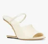 Elegant varumärke första glid på sandaler skor kvinnor öppen tå elegant varumärke lady slingback naken svart nappa läder bröllop, fest tofflor eu35-43