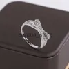 Band Rings 925 Sterlsilver Rfor Women Beautiful Bow Rsparkly Zircon Jewelry Party Jewelry Engagement Rweddring J240120