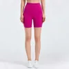 Lu Align Damen-Shorts, Taille, hohe Vordernaht, Fitnessstudio, ohne Shorts, gebürstet, weich, 15,2 cm, Bauchkontrolle, Workout-Shorts, Sport-Frau, Strumpfhosen, Leggings, Jogger, Lemon, Lady Gry, Sport-Mädchen