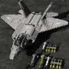 Blocks Aircraft Serisi F22 Fighter Bina Bloklar Model Ünlü İkinci Dünya Savaşı Askeri Uçaklar MOC Tuğlalar Setler Erkek Oyuncak Hediyeleri Çocuklar İçin Hediyeler 240120