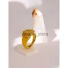 Band Rings Yhpup Romantic Heart Rostfritt stål Rfashion Metal 18 K Plated Waterproof Angel Ranniversary Jewelry Gift Bijoux Femme J240120