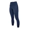 LU Pant Donign cytrynowo joga szybkie sportowe legginsy kobiety boczne Pocket Pocket Fitness Spodnie podnosi tyłek swobodny kostki