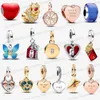 Nowa bransoletka 925 srebrny urok dla damskiej mody Lucky Amulet Double Dangle Charm DIY Fit Pandoras Bransoletka Naszyjnik Chiński Rok Smok