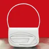 Qualité miroir blanc 1dr petit sac à bandoulière d'embrayage sac de maquillage en cuir pour hommes sac à bandoulière design sac à main de luxe pour femmes selle sacs d'enveloppe de messager portefeuilles