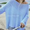 Frauen Pullover 2024 Neue Europäische Und Amerikanische Solide Lose Urlaub Pullover Langarm Pullover Strickwaren Top Frauen