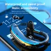 Wireless Bluetooth Earphones Headphone T200 Handsfree Noise Cancelling Earphone Business Headset Voice Control with Mic for Driver Sport Earbuds