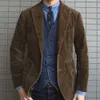Herfst en winter nieuwe modieuze Europese en Amerikaanse trend trend heren reverse kleur corduroy jas