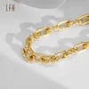 AU750 Bulk Sale Pure Twisted Chains Oro Jewelry Real Solid Gold Rope Chain Halsband