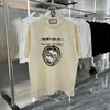 豪華なメンズカジュアルTシャツウェアデザイナー半袖メデューサTシャツ100％コットン高品質の卸売黒と白の男性ティー