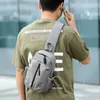 2024 bolsa de peito versátil para mochila masculina crossbody nova cor versão coreana moda ao ar livre sólido lazer