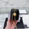 Kvinnor Designer Bag Small Vanity Case Box Bags Caviar Leather Crush Pearl Gold Ball Metal Hardware Crossbody Axel Handväskor Kosmetisk fodral Purse 11cm