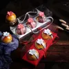 Geschenkverpackung 10 Stück Cupcake-Plätzchen-Kuchen-transparente Box für Eigelb-Knusper-Geburtstags-Hochzeitsfeier-handgemachte Verpackung mit Handlegift-Tropfen DH9FN