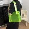 Сумки для покупок, прозрачная сумка на плечо из ПВХ, женская модная желейная сумка ярких цветов, повседневная сумка большой вместительности