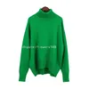 Kvinnors tröjor Turtleneck tröja Kvinnor 2024 European American Loose Sweater Classic All Match Solid Pullover Sweater