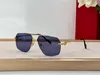 Nouveau design de mode lunettes de soleil pilote 0426S exquis cadre en or K lentille sans monture style simple et populaire lunettes de protection UV400 haut de gamme