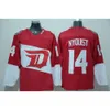 Factory Outlet Hommes Detroit Wings # 14 Gustav Nyquist # 30 Osgood # 35 Jimmy Howard Rouge Blanc Meilleure qualité Maillots de hockey sur glace Shippin gratuit 2725 5411 1855