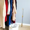 Hangers Retractable Reach Closet Pole Clothes Rail Clothing Coat Hanger Christmas Light Rod Household Supplies