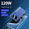 Cell Phone Power Banks 30000mah 120w Super Fast Charging Power Bank Large Battery Support PD Agreement Output For Iphone Samsung Mobile Power Supply