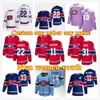Canadiens 2022-23 Maillots de hockey rétro inversés Montréals Sean Monahan Jur Slafkovsky Nick Suzuki Xhek Cole Caufield Brendan Gallagher An 6428