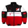 Vestuário de motocicleta F1 Jaqueta Team Co-Branded Racing Suit Mens Manga Longa Quente Retro Car Workwear Inverno Algodão Drop Delivery Automobi Otahm