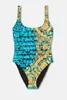 Designer bikini's Damesbadpak Badpak met krokodillenprint Lage rug bikini's Dames bikiniset badmode Sexy badpak Veterbadpak Bikini uit één stuk Gouden print