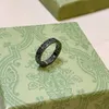 Projektant mody 18K Gold Diamond Pierścień luksusowy projektantka Pierścień Sliver Trend moda klasyczna biżuteria para stylów rocznicowy prezent ślubny Prezenty
