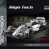 Blocks Techink F1 Racing Car Bluki Build Blocks Cegły sportowe Zabawki Edukacyjne dla chłopców Prezenty urodzinowe 240120