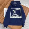 Kvinnors hoodies tröjor designer högkvalitativ vinterhuvtröja med skidskonstmönster tryck avslappnad hoodie ye9x