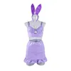 Set di reggiseni da donna Y due pezzi vestito spinto verso l'alto Lady elegante Night Club Party Cosplay Bunny Girl Pu Costumi Mini Drop Delivery Dhoyk