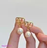 Afbp Stud Designers Women Fashion Designer Earrings Top Quality Gold Color Simple Style Brass Engagement Earring