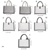 Shopping Bags D0UD Casual Handbags Burlap Patchwork Bag Lady Purse Large Capacity Leisure Travel For Girl Women Tote