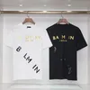 Designer Luxury Mens T-shirt Embroidery Iron Diamond Fashion Cotton Couple Casual Summer and Womens Clothing Brand Classic Letter 3xl