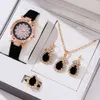 Utsökt kreativitet Ladies Luxury Watch Necklace Armband Gift Set Diamond Quartz Watch