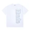 Rhude Mens Camiseta de Alta Qualidade Tess Designer Casual Moda Manga Curta Europa América Homens Mulheres Em Torno Do Pescoço Camisetas Tamanho S-XXL