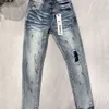 pantaloni firmati jeans viola jeans da uomo pantaloni firmati jeans per nero 2023 nuovo stile Ricamo auto-coltivazione e piedi piccoli moda donna