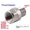 Other Auto Parts Stainless Steel Thread Adapter 1/2-28 M14X1 M15X1 To 5/8-24 Muzzle Device Drop Delivery Mobiles Motorcycles Otjuf