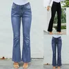 Pantalon féminin Jeans haute taille extension salite en détresse flatteuse à l'échelle de la jambe