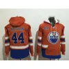 Connor 97 McDavid Edmonton Oilers 29 Leon Draisaitl 44 Zack Kassian 99 Wayne Gretzky Hoodie tröja Hockey Jerseys 2210