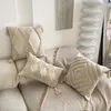 Kissen, getufteter Kissenbezug, marokkanischer Quasten-Sofa-Büro-Deko-Kissenbezug, 30 x 50 cm