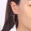 Hot Trending Products 50Mm Big Hoop Loop Jewelry Round Solid Gold Hie Earrings For Women