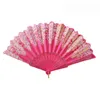 23cm European Style Retro Lace Fan Summer Orchid Fan Party Wedding Dance Performances Photography Props Folding Fan