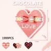 Blocks Creative Chocolates Micro Diamond Block Lover Heart Nanobricks Gift Box Building Bricks Model Toys for Girls Valentines Gifts 240120