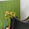 Heiße Halbmondbeutel Retro Crossbody Half Moon -Taschen Frauen Handtaschen Schulter Croissants Bags Clutch -Geldbörse alte Blumen -Leinwand Leder mit rotgrünem Riemen