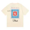 Rhude Mens T Shirts Diseñador para mujer Impreso Moda Hombre Camiseta Alta Calidad Tamaño EE. UU. M-XL L1FX