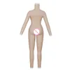 Costume Accessories Silicone Breast Forms C Cup Fullbody Suit for Transgender Crossdress with Arm Fake Boobs Cosplay Shemale