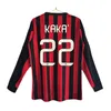 Classic90 91 Retro shirts SOCCER JERSEYS 95 96 97 Gullit 01 02 03 12 14 15 Maldini Van Basten football KAKA Inzaghi 06 07 PIRLO SHEVCHENKO BAGGIO AcMIlans JERSEYS